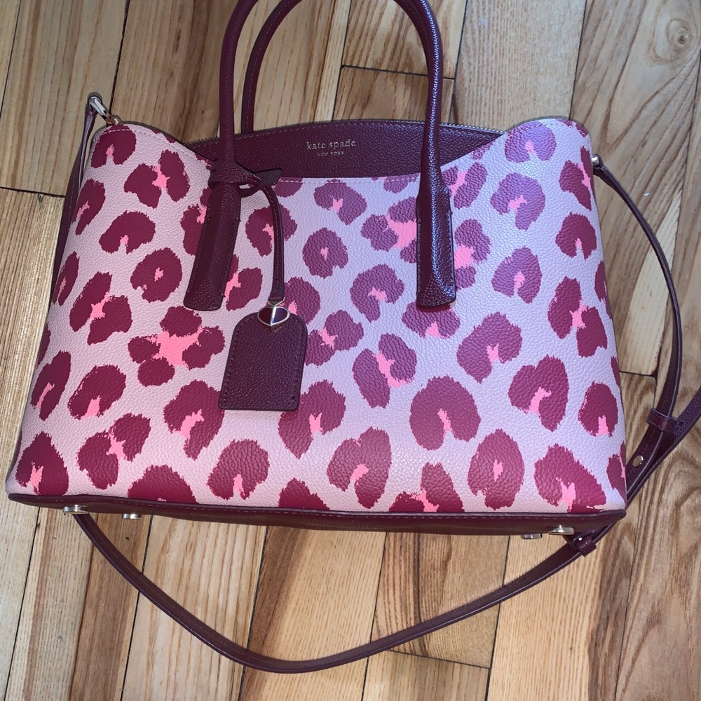Kate Spade Red Leopard Purse—worn once